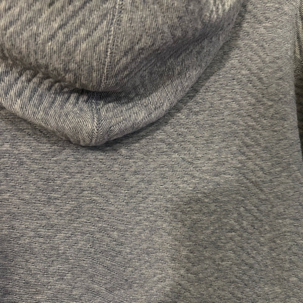 Banana Republic Men's Heather Gray Zip-Up Hoodie - Picture 4 of 4